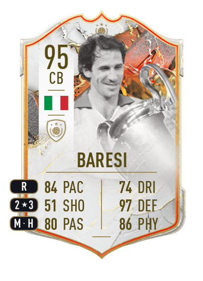 Franco Baresi Trophy Titans ICON 95 OVR