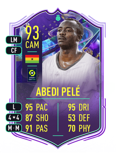 Abedi Pelé FANTASY FUT HEROES 93 OVR