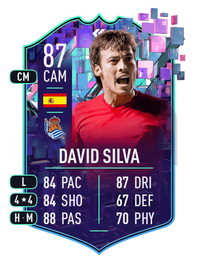 David Silva Flashback Player 87 OVR