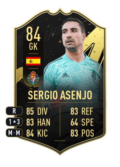 Sergio Asenjo Team of the Week 84 OVR