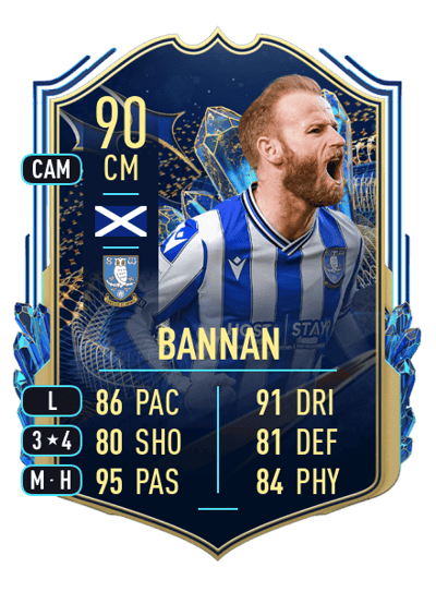 Barry Bannan Team of the Season 90 OVR