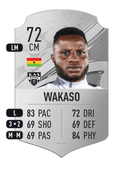 Mubarak Wakaso Rare 72 OVR