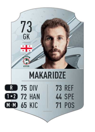 Giorgi Makaridze Rare 73 OVR