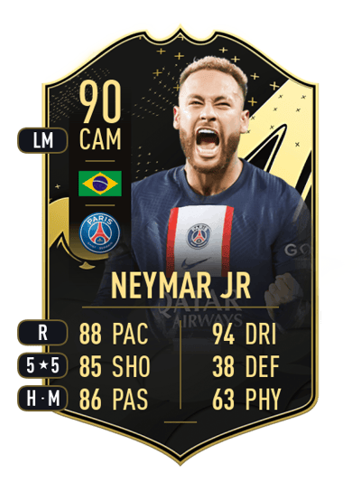 Neymar Jr Team of the Week 90 OVR