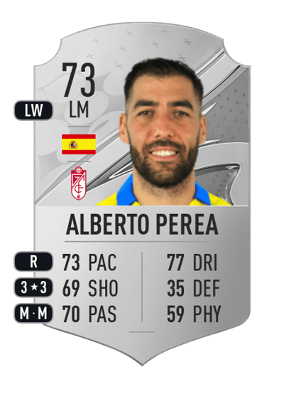 Alberto Perea Rare 73 OVR
