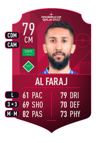 Salman Al Faraj World Cup Player 79 OVR