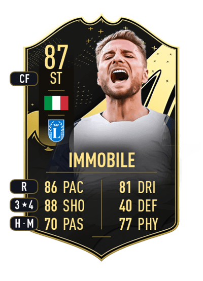 Ciro Immobile Team of the Week 87 OVR