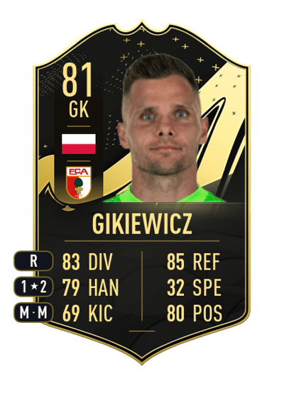 Rafał Gikiewicz Team of the Week 81 OVR