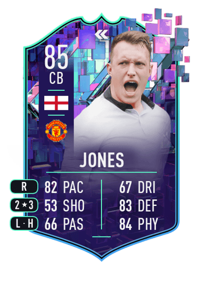 Phil Jones Flashback Player 85 OVR