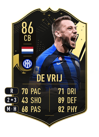 Stefan de Vrij Team of the Week 86 OVR