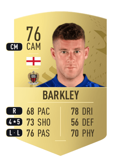 Ross Barkley Common 76 OVR