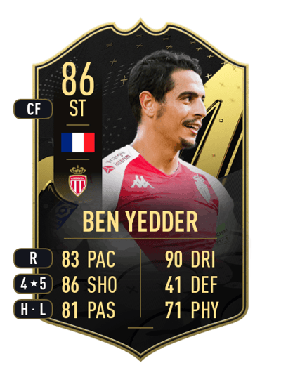 Wissam Ben Yedder Team of the Week 86 OVR