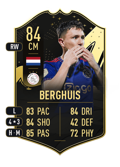 Steven Berghuis Team of the Week 84 OVR