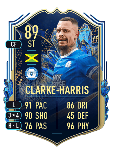 Jonson Clarke-Harris Team of the Season 89 OVR