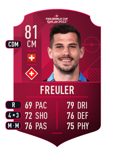 Remo Freuler World Cup Player 81 OVR