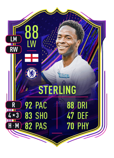 Raheem Sterling Ones to Watch 88 OVR