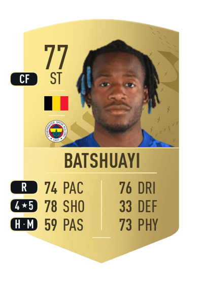 Michy Batshuayi Common 77 OVR