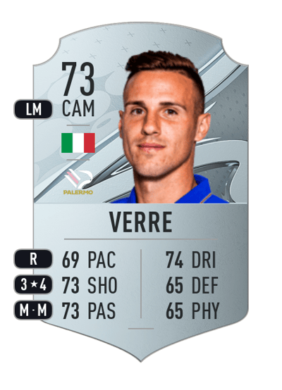 Valerio Verre Rare 73 OVR