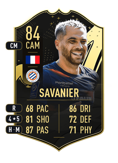 Téji Savanier Team of the Week 84 OVR