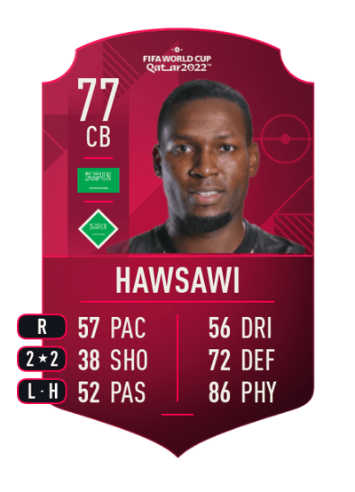 Omar Hawsawi World Cup Player 77 OVR