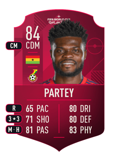 Thomas Partey World Cup Player 84 OVR