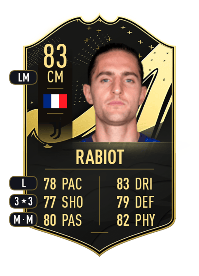 Adrien Rabiot Team of the Week 83 OVR
