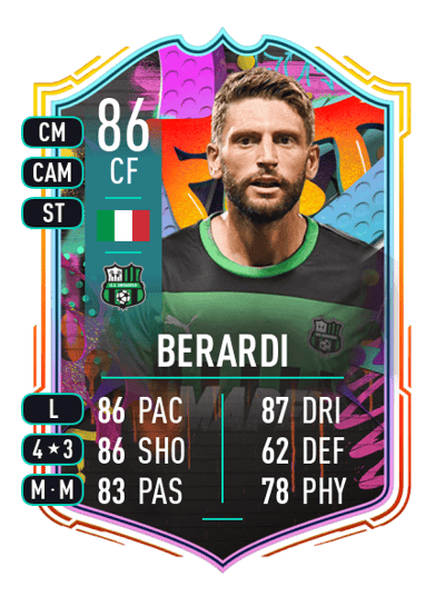 Domenico Berardi Out of Position 86 OVR