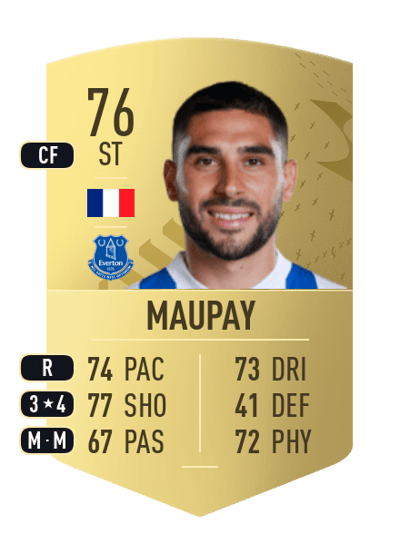Neal Maupay Common 76 OVR