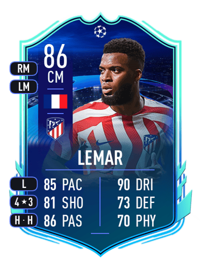 Thomas Lemar UCL Road to the Knockouts 86 OVR