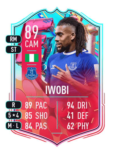 Alex Iwobi FUT Birthday 89 OVR