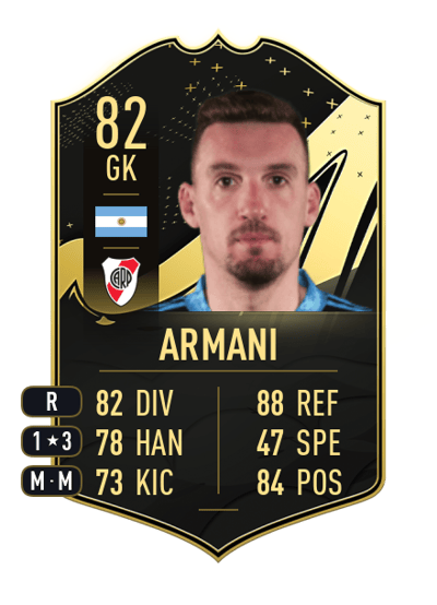 Franco Armani Team of the Week 82 OVR
