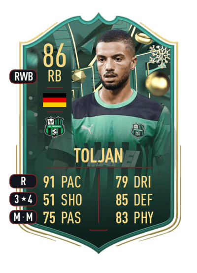 Jeremy Toljan WINTER WILDCARDS 86 OVR