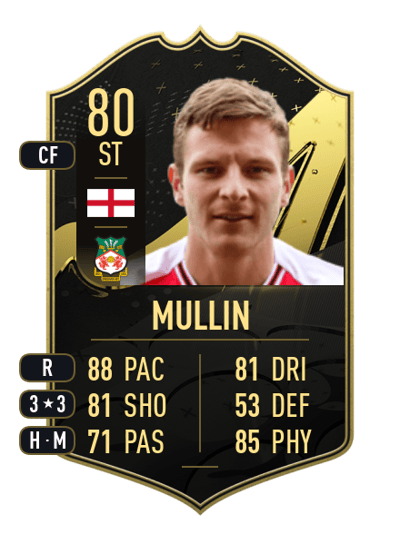 Paul Mullin Team of the Week 80 OVR