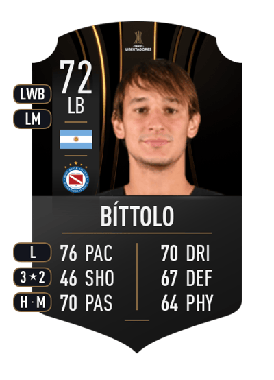 Mariano Bíttolo CONMEBOL LIBERTADORES 72 OVR