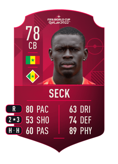 Abdoulaye Seck World Cup Player 78 OVR