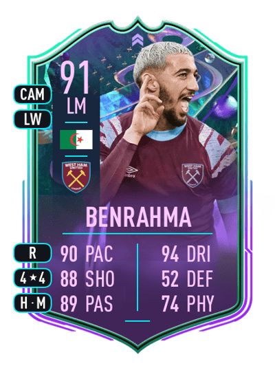 Saïd Benrahma FANTASY FUT 91 OVR