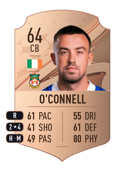 Eoghan O'Connell Rare 64 OVR