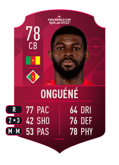 Jérôme Onguéné World Cup Player 78 OVR