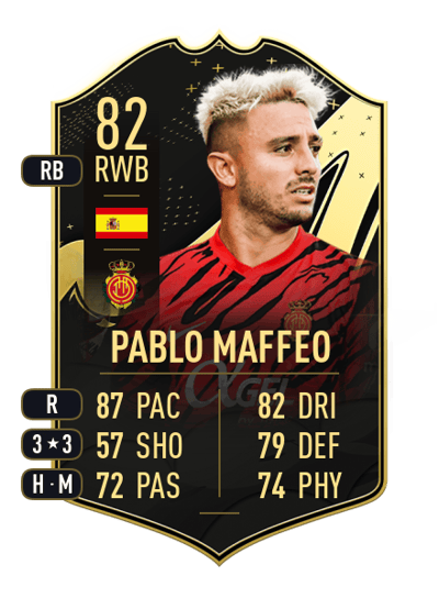 Pablo Maffeo Team of the Week 82 OVR