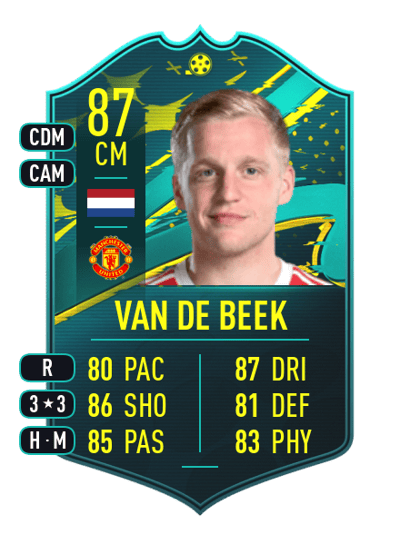 Donny van de Beek PLAYER MOMENTS 87 OVR