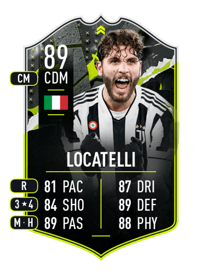 Manuel Locatelli SHOWDOWN PLUS 89 OVR