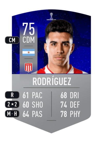 Jorge Rodríguez CONMEBOL SUDAMERICANA 75 OVR
