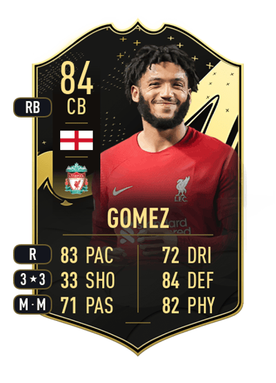 Joe Gomez Team of the Week 84 OVR