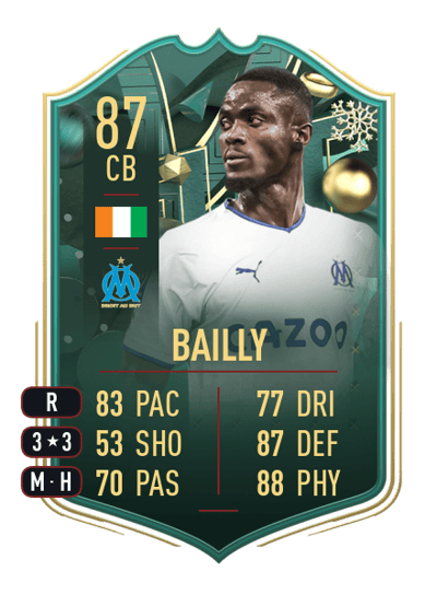 Eric Bailly WINTER WILDCARDS 87 OVR