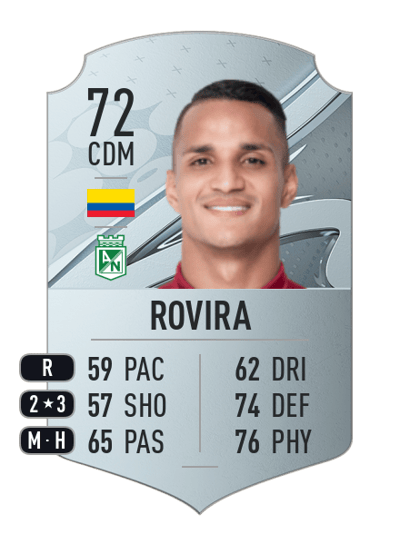 Bryan Rovira Rare 72 OVR