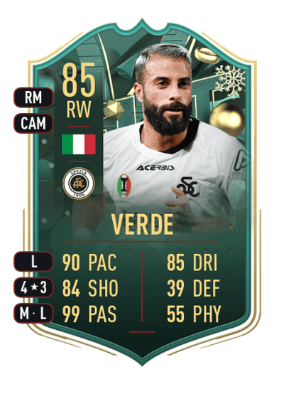 Daniele Verde WINTER WILDCARDS 85 OVR