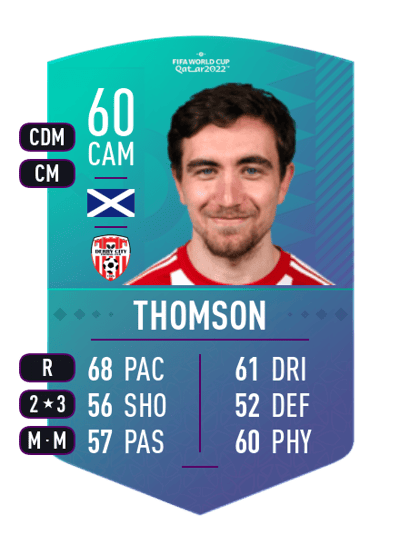 Joe Thomson World Cup Swap Token 60 OVR