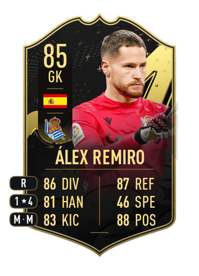Álex Remiro Team of the Week 85 OVR