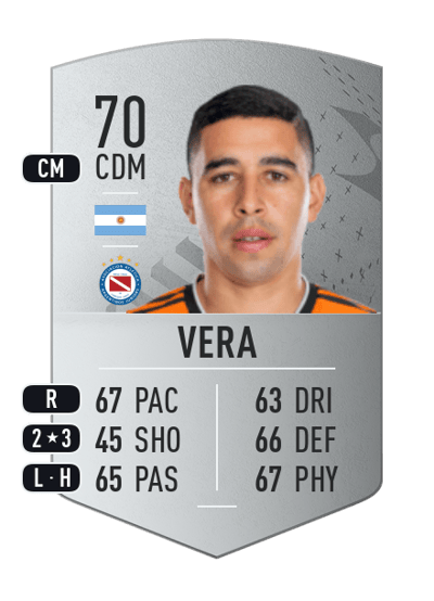 Matías Vera Common 70 OVR