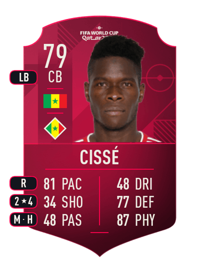 Pape Abou Cissé World Cup Player 79 OVR